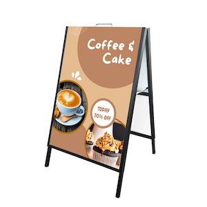 Products: A-frame Sandwich Board Sign with Custom Printed ACM Boards