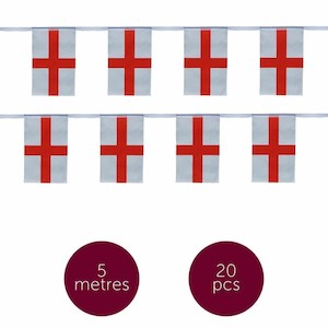Flag Bunting: England Flag Bunting 5 Metres