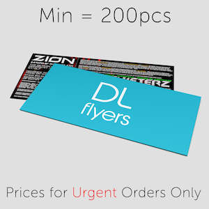 Business Cards Flyers: Urgent 3-Day Flyer Order - 210x99mm - DL
