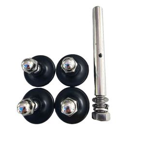 Flag Bases Flag Poles Flag Accessories: Spindle and 4 Feet for 10kg Steel Plate