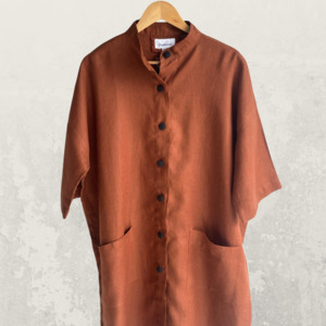 Dresses: Jilly Duster Coat in Bark