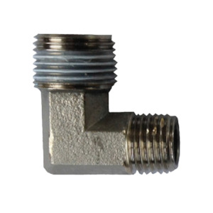 3/8" to 1/4" BSP Male/Male Elbow