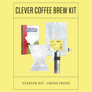 Non Pressurized Equipment: Clever Coffee Brew Kit w/ Hand Grinder