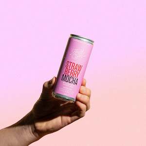 Cold Brew Coffee Coffee In Cans: Oat Milk Strawberry Mocha