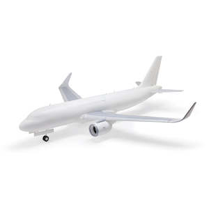 Airplanes: Airbus A320neo Twin 64mm EDF BNF Basic with AS3X+ and SAFE Select, Base White