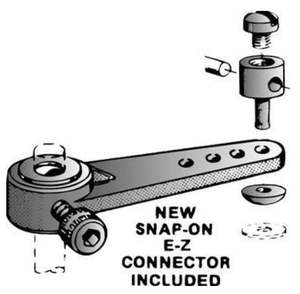 Du Bro: 1-1/4" Nylon Steering Arm ONLY, For 5/32" Nose Gear Wire, Du-bro