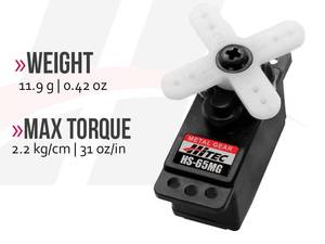 HS-65MG Mighty Metal Gear Feather Servo, Hitec