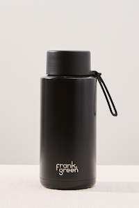 Eco Friendly: Ceramic Reusable Black 1ltr Bottle