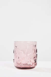 Nel Lusso: Dawn Pink Rainforest Glass Each