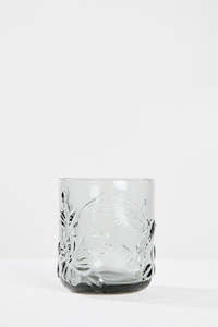 Nel Lusso: Dusk Grey Rainforest Glass Each