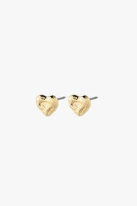 Arlet Heart Gold Stud Earrings