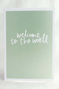 Crushers: Welcome To The World Metallic Greeting Card