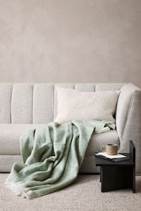 Cushions: Cyprian Textured Oatmeal Feather Inner 40x60cm Cushion