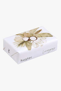 Huxter: Coconuts + Clamshell White Lemongrass Wrapped Soap Bar