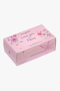 Huxter: Thank You Orange and Navy Leaves Wild Rose + Neroli Wrapped Soap Bar
