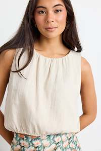 Get The Set: Reflection Natural Linen Shell Top