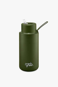 Eco Friendly: Ceramic Reusable Khaki 1ltr Bottle