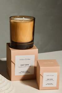 Home Fragrances: Day Spa Sandalwood + Vanilla 210g Soy Candle
