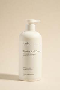 Beauty: Mandarin + Cedarwood White 500ml Hand + Body Cream