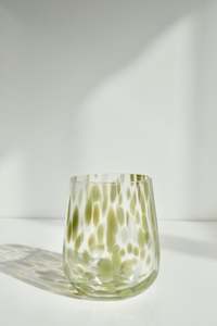Flos Home: Freckle Olive 7x10cm Glass Tumbler