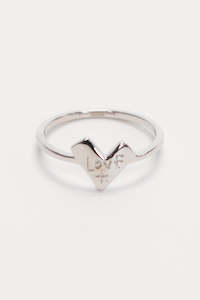Love Heart Ring EOL Sterling Silver