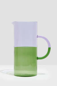 Gifts For The Hostess With The Mostest: Two Tone Lilac Green 25cm Pitcher
