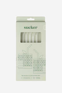 Reusable Glass Transparent Drinking Straws