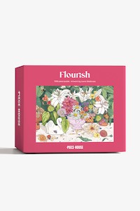 Ethical Edit: Flourish Pink Puzzle 1000pce by Laura Shallcrass