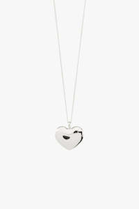 Pilgrim Jewellery: Sophia Recycled Heart Pendant  Silver Plated EOL Necklace