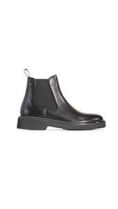 Boots: Thea Black Chelsea Elastic Ankle Boot
