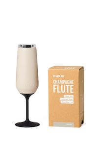 Eco Friendly: Sand Beige Champagne Flute with Stem