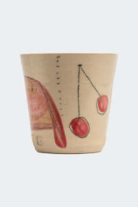 Cherry + Pomegranate LE Hand Painted 530g Ceramic Candle
