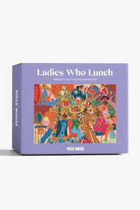 Ladies Who Lunch Lilac Puzzle 1000pce by Hope McConnell