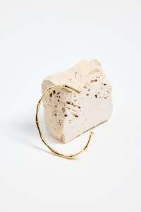 Gifts Under 75: Bamboo Gold Cuff Bangle