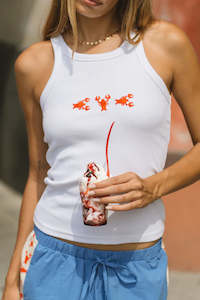 Autumn Tones: Lobster Snow Print Tank