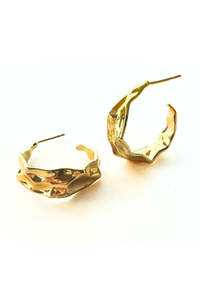 Supporting Local: Solta Gold Organic Hoop Earrings