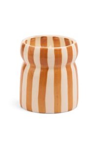 Home Fragrances: Sienna Sunset Cabana Rust Stripe 184g Ceramic Candle