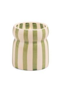 Home Fragrances: Bora Bora Cabana Sage Stripe 184g Ceramic Candle