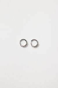 Gifts Under 75: Zig Zag Sparkle Rhodium Huggie