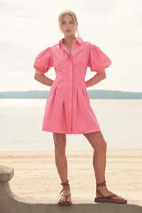 Dress Boot Sale: Sardinia Bubblegum Pink Mini Dress