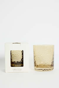 Hammered Amber Tumbler