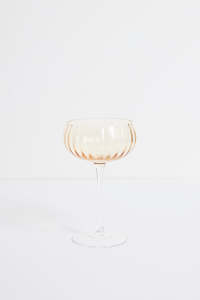 Just A Little Something: Ripple Light Amber Cocktail Glass