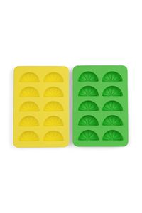 Dotty Citrus Wedge Set 2 Ice Trays