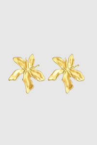 Romy Flower Gold Plated Stud Earring