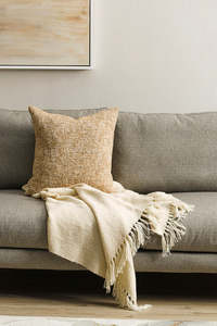 Flos Home: Serenade Neutral Acrylic 125x150cm Throw
