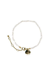 Muse Freshwater Pearl Gold Layering Bracelet