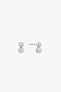 Orb Sparkle Silver EOL Stud Earrings