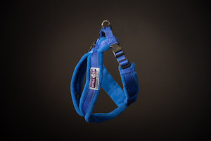 Products: Fleece Walking Harness - Blue Floofin' Fabulous