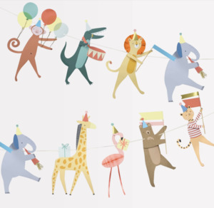 Products: Animal Parade Garland - Meri Meri - Florafauna