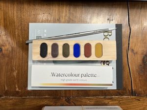 Artgrounds Watercolour Set - 5 earth tone 1 Blue - Florafauna